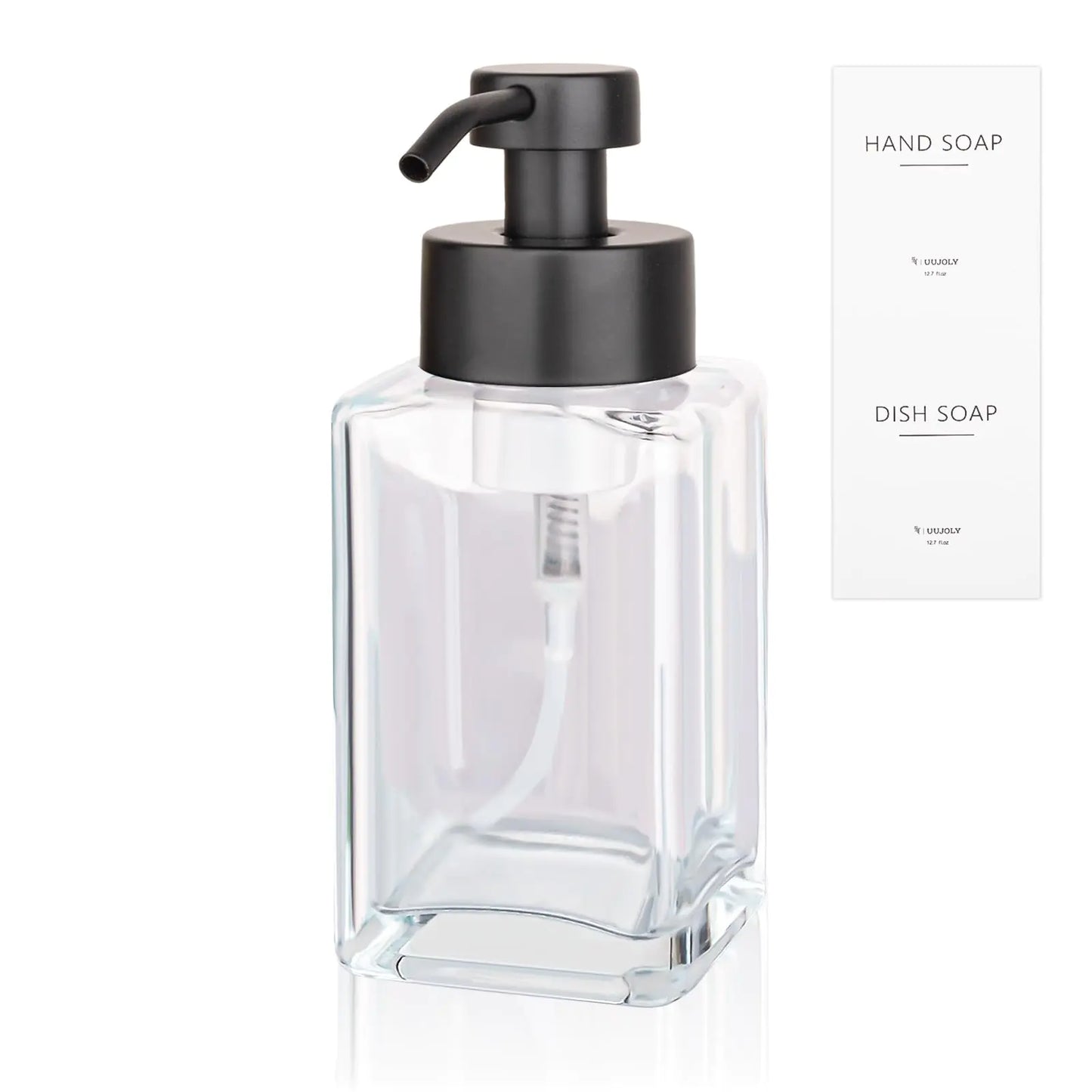 Elegant Foaming Soap Dispenser Glass 12oz