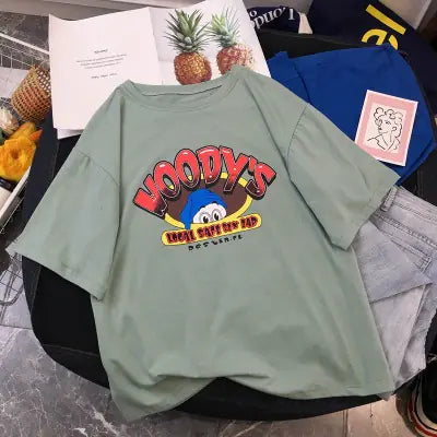 Cartoon Donald Duck Short Sleeve T-Shirt