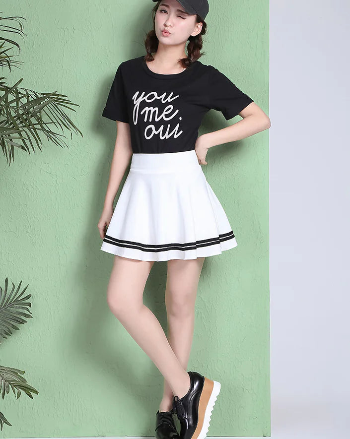 Pleated Midi Skirt, A-Line Skirt, and Half Skirt