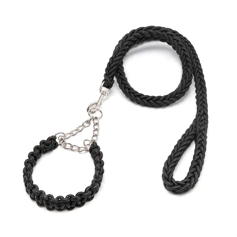 Wholesale Braided Dog Collar and Leash Nylon Rope