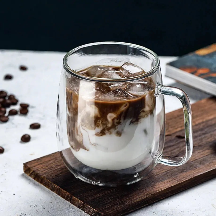 High Borosilicate Double-Wall Glass Cup