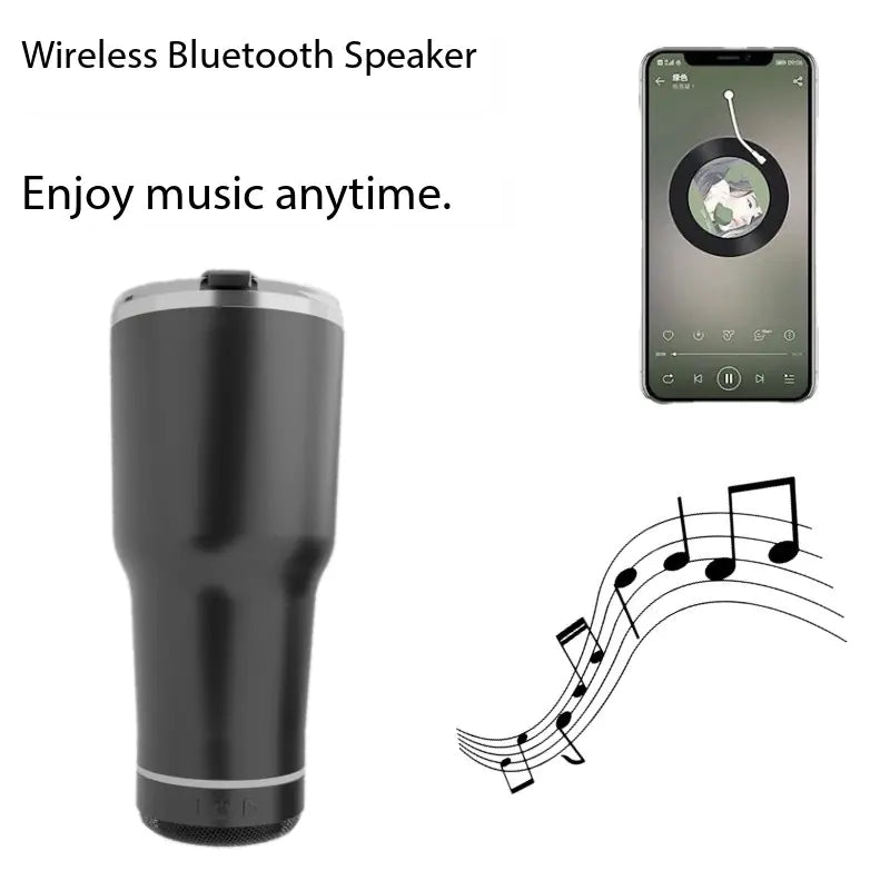 CoolSip Car Cup with Bluetooth & Insulation