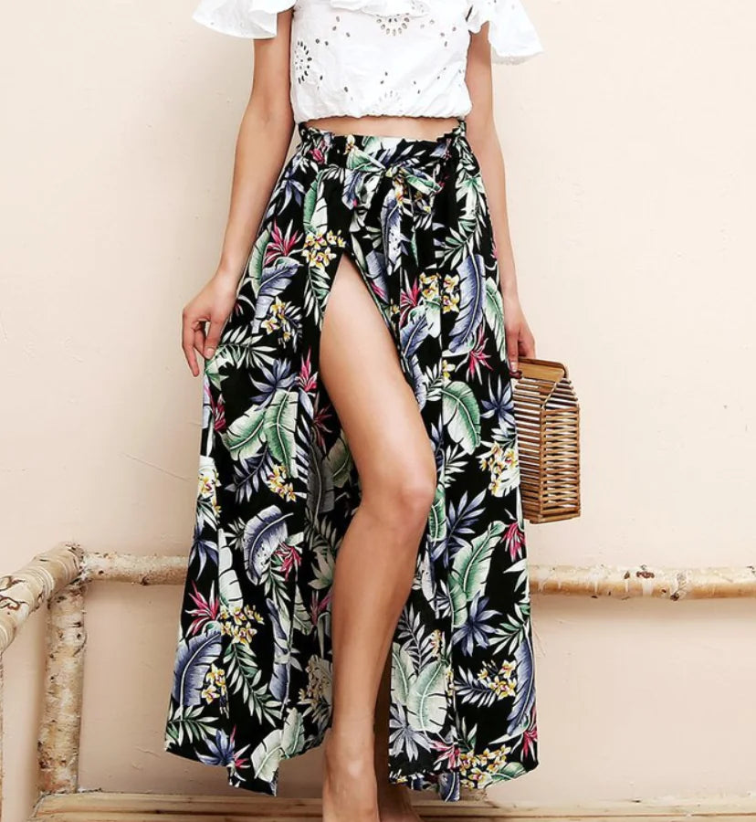 Printed Long Skirt
