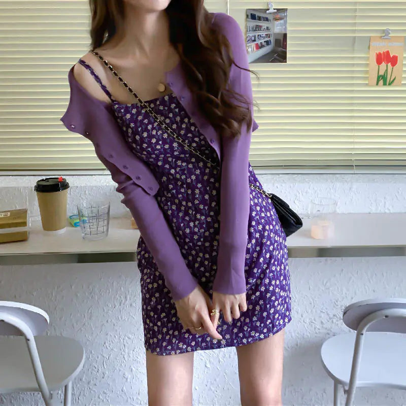 Spring Women's Floral Mini Dress