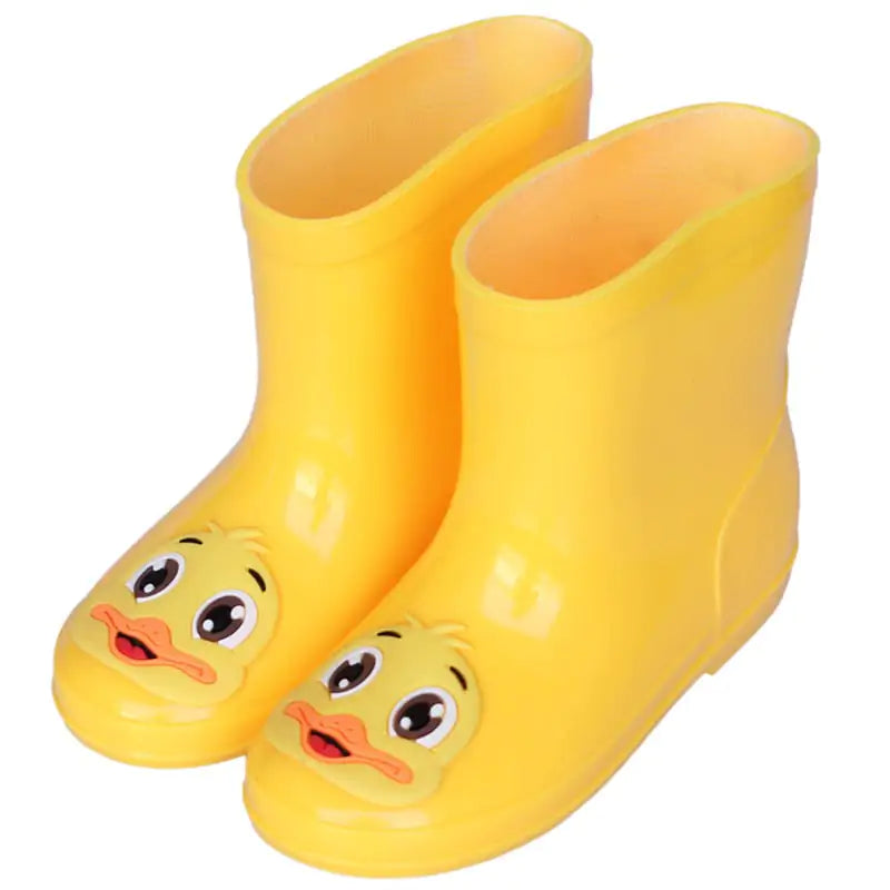 Cute Little Yellow Duck Rain Boots for Kids