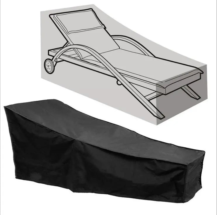 Oxford Cloth Outdoor Lounge Chair Cover, Dust & Rain Proof