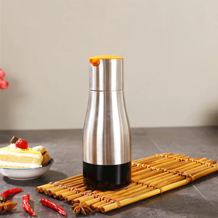 Oil Dispenser with Leak-Proof Stainless Steel Glass