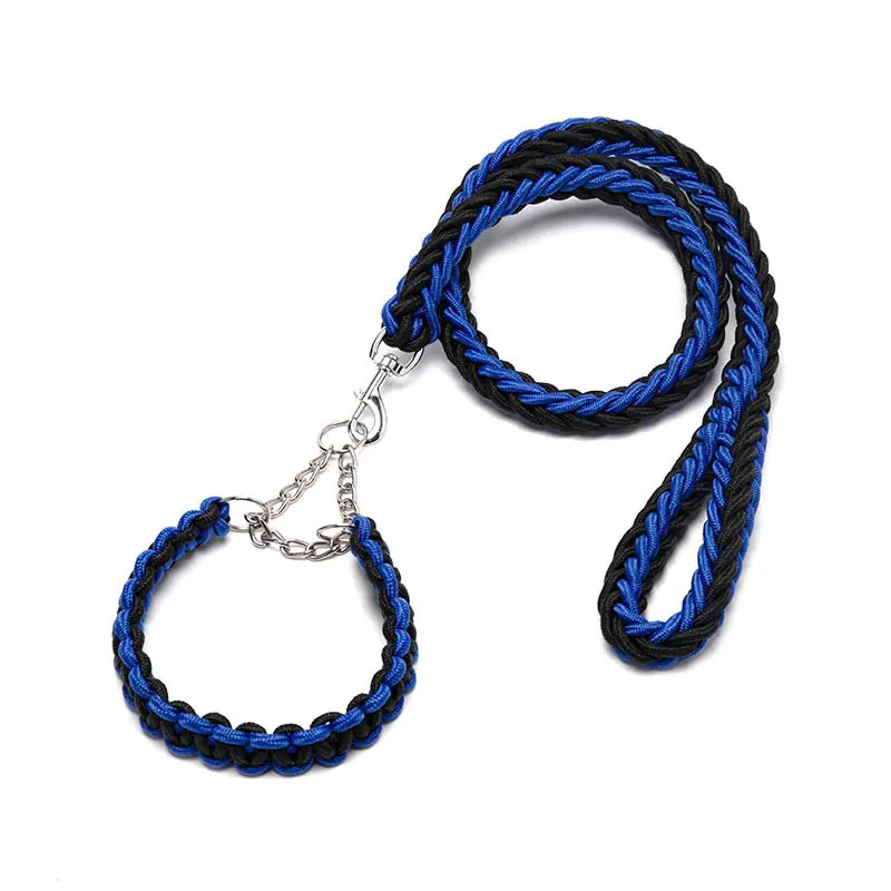Wholesale Braided Dog Collar and Leash Nylon Rope