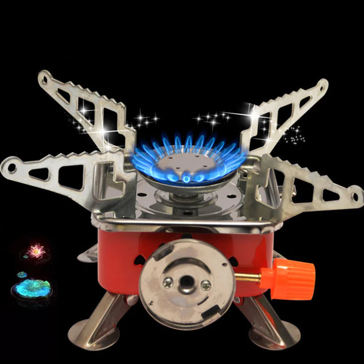 Outdoor Camping Square Stove for Butane Canisters
