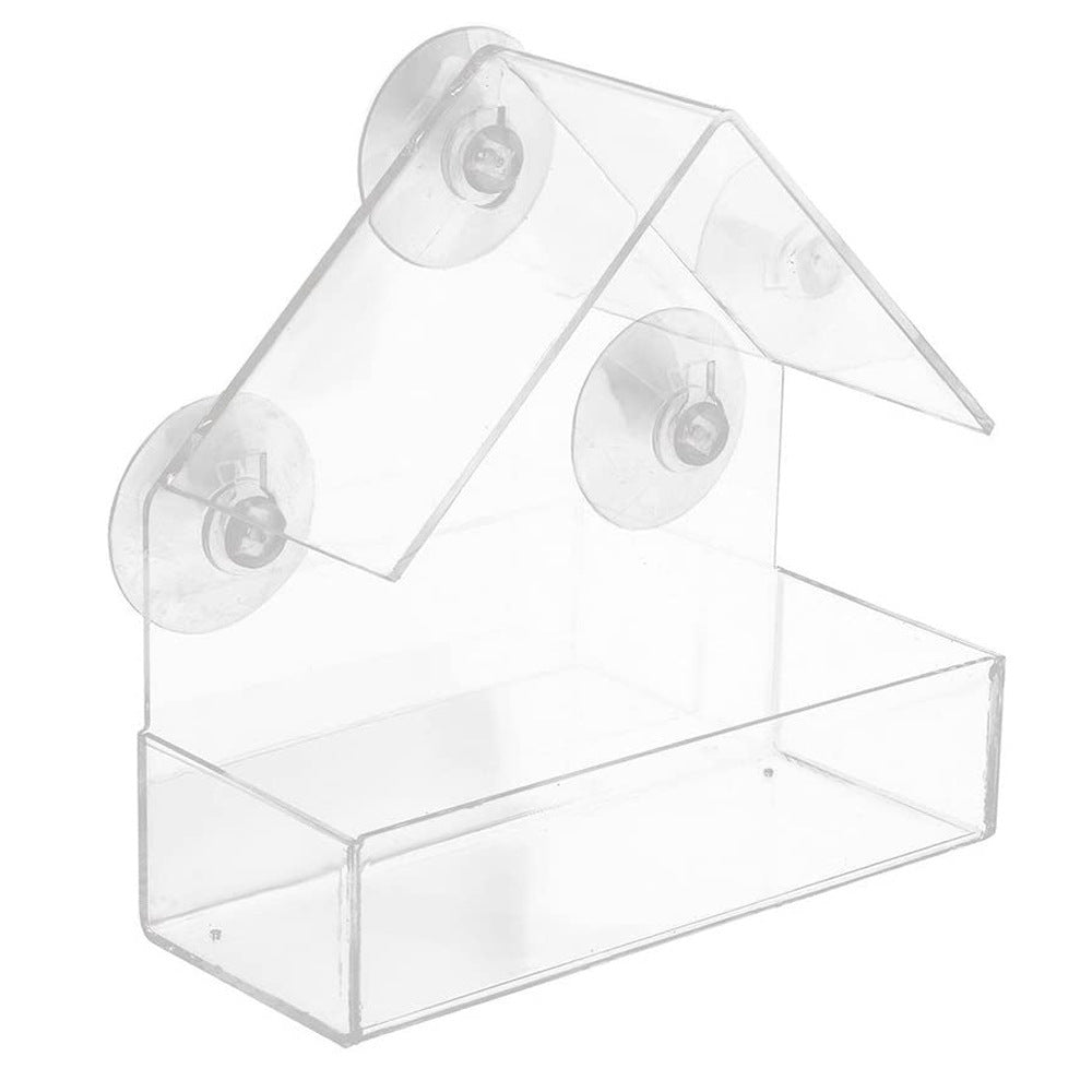 Transparent Outdoor Bird Feeder