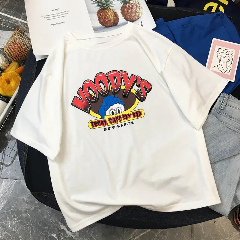Cartoon Donald Duck Short Sleeve T-Shirt