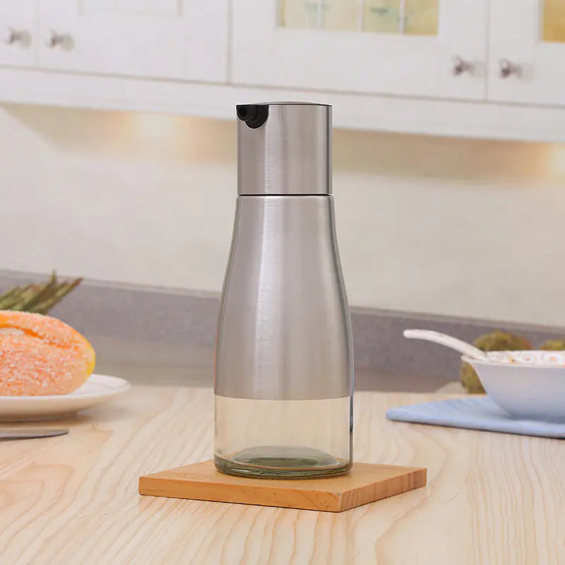 Oil Dispenser with Leak-Proof Stainless Steel Glass