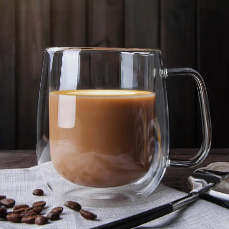 High Borosilicate Double-Wall Glass Cup