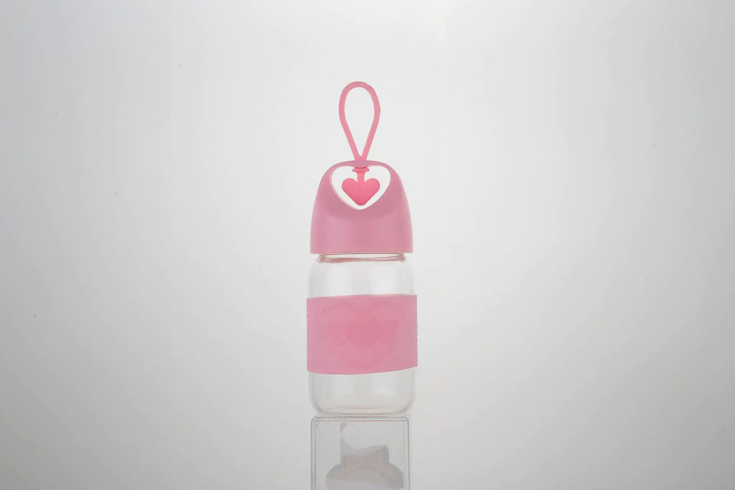 Heart-Shaped Glass Water Cup