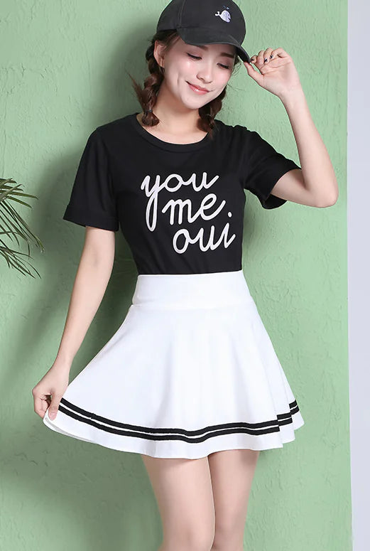 Pleated Midi Skirt, A-Line Skirt, and Half Skirt