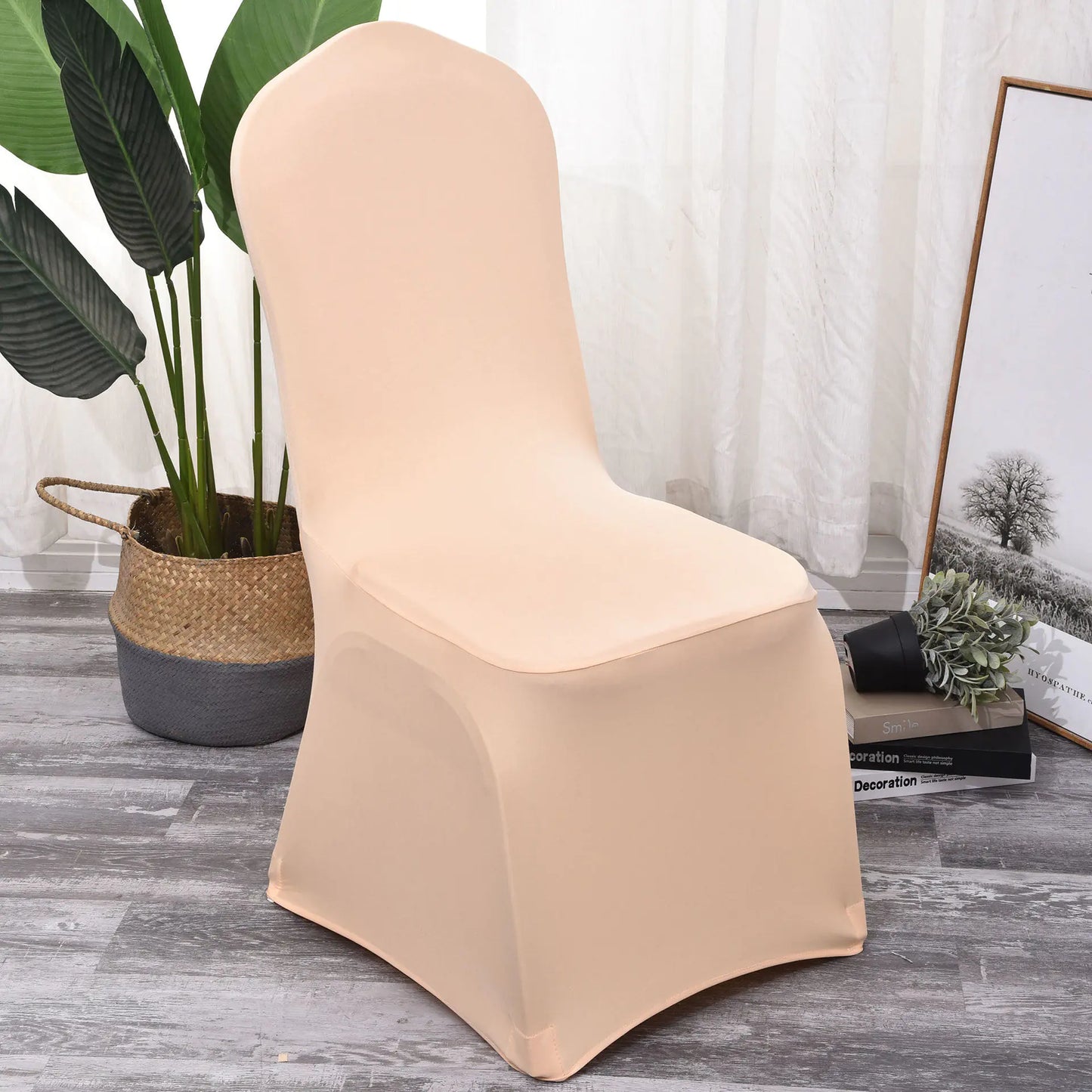White Hotel Chair Cover for Banquets and Events