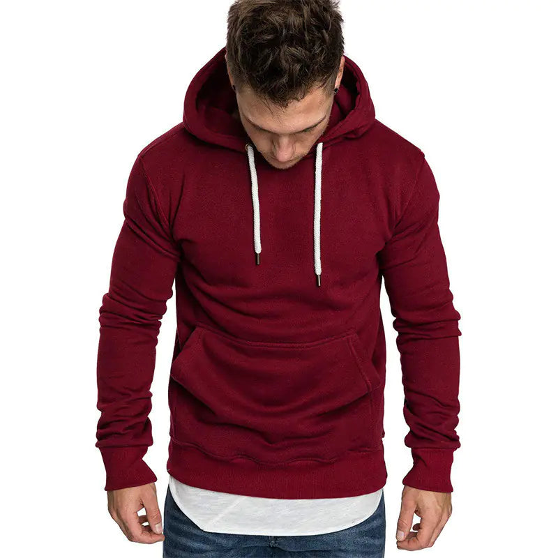Men's Trendy Solid Color Plus Velvet Loose Jacket