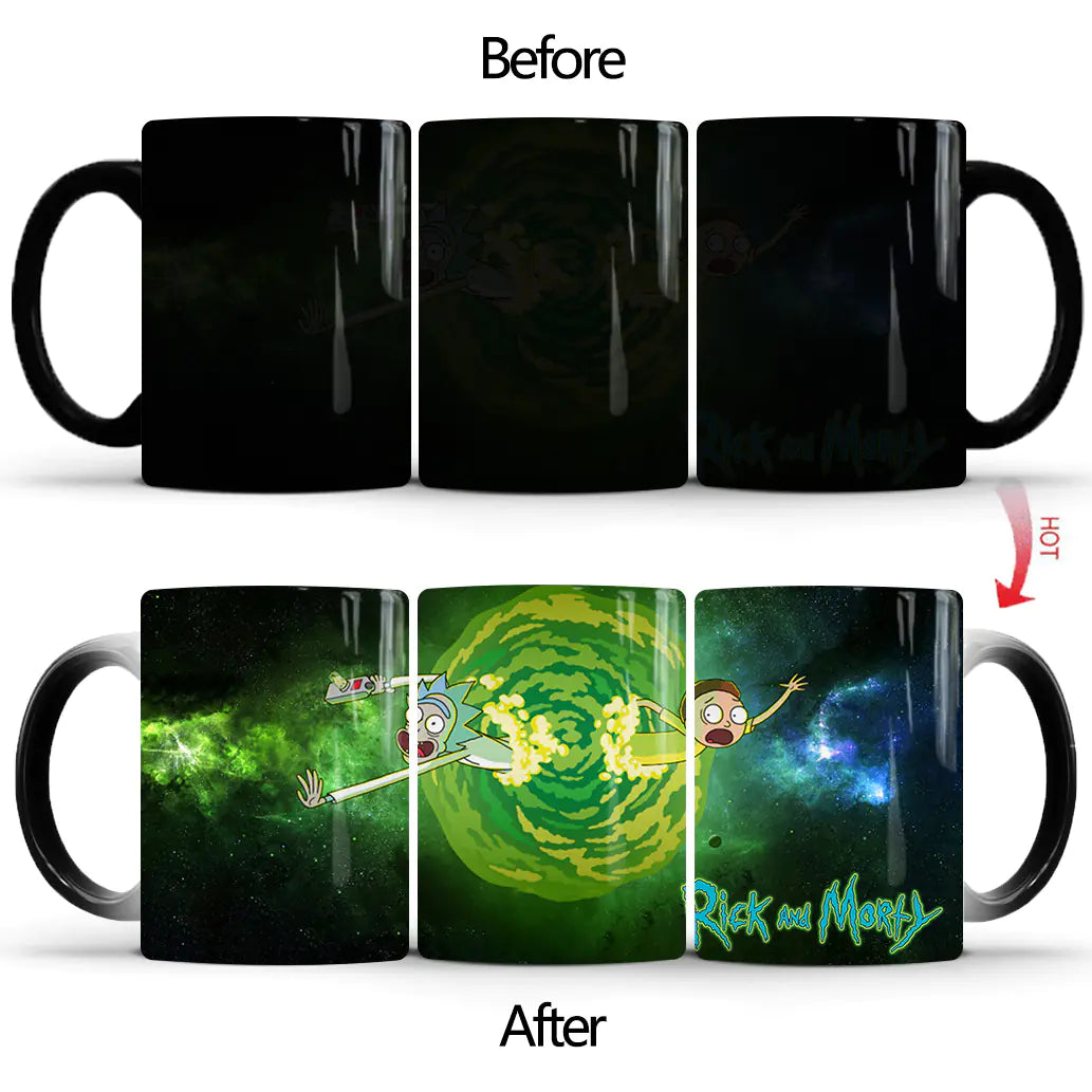 Rick and Morty Color Changing Ceramic Mug (Magic Gift)