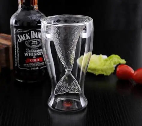 Stylish Double-Walled Whiskey and Wine Glasses