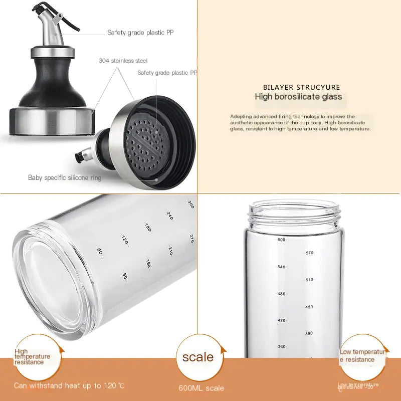 Elegant Glass Oil Dispenser