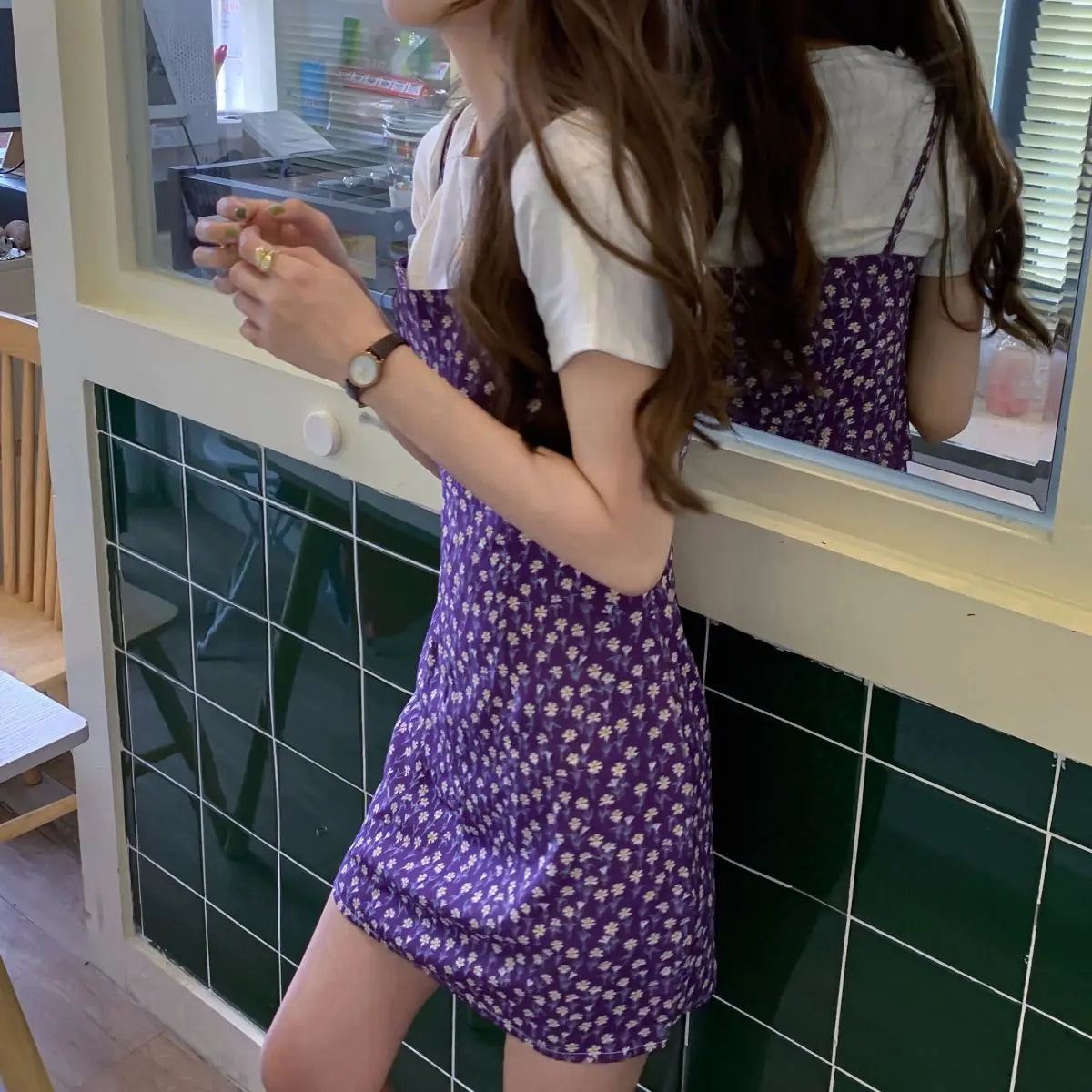 Spring Women's Floral Mini Dress