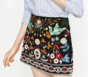 Handmade Embroidered Mini Skirt (Half Skirt)