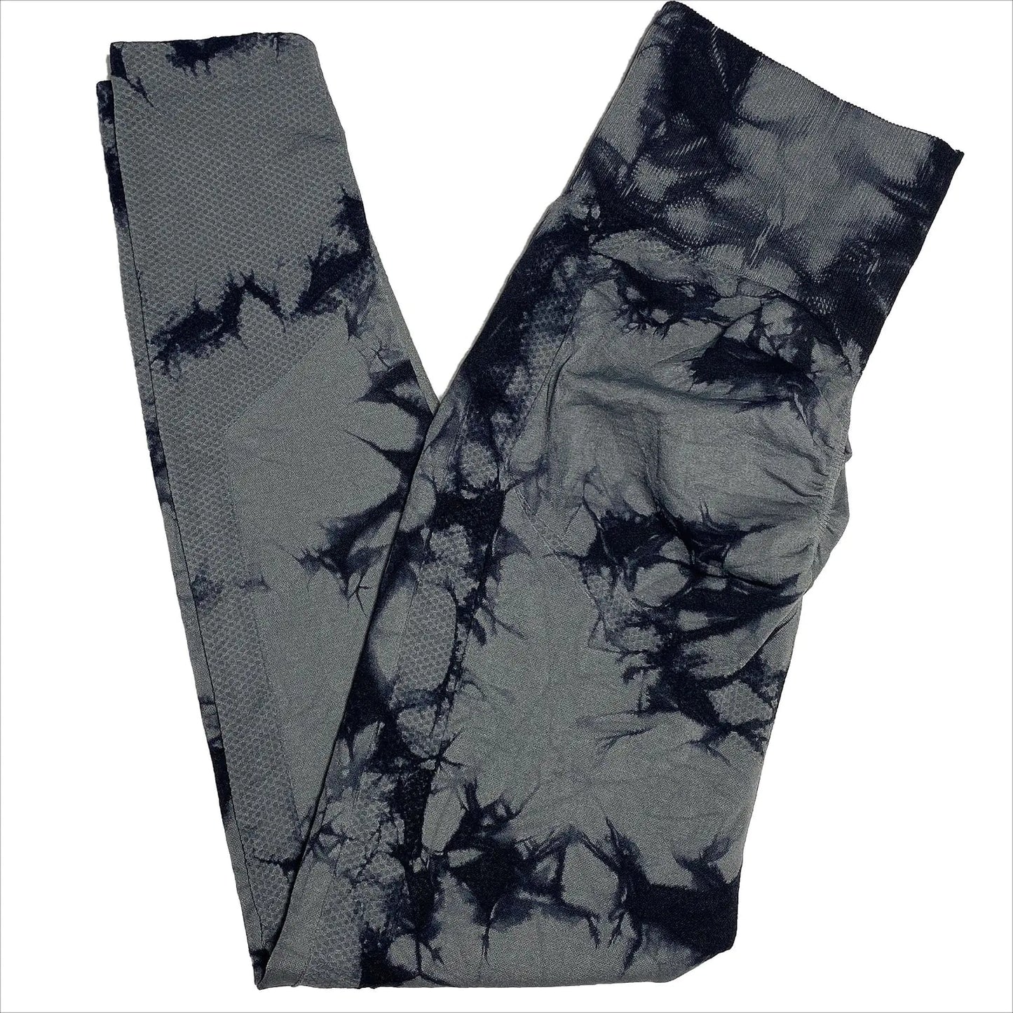 High-Waist Jacquard Yoga Pants for Hip Lifting