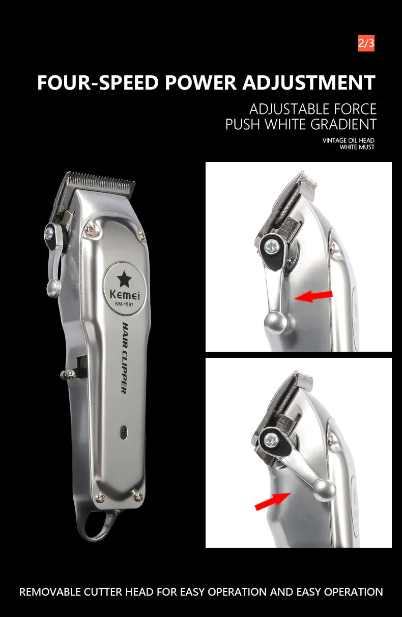 Kemei ProStyle Rechargeable Hair Clipper