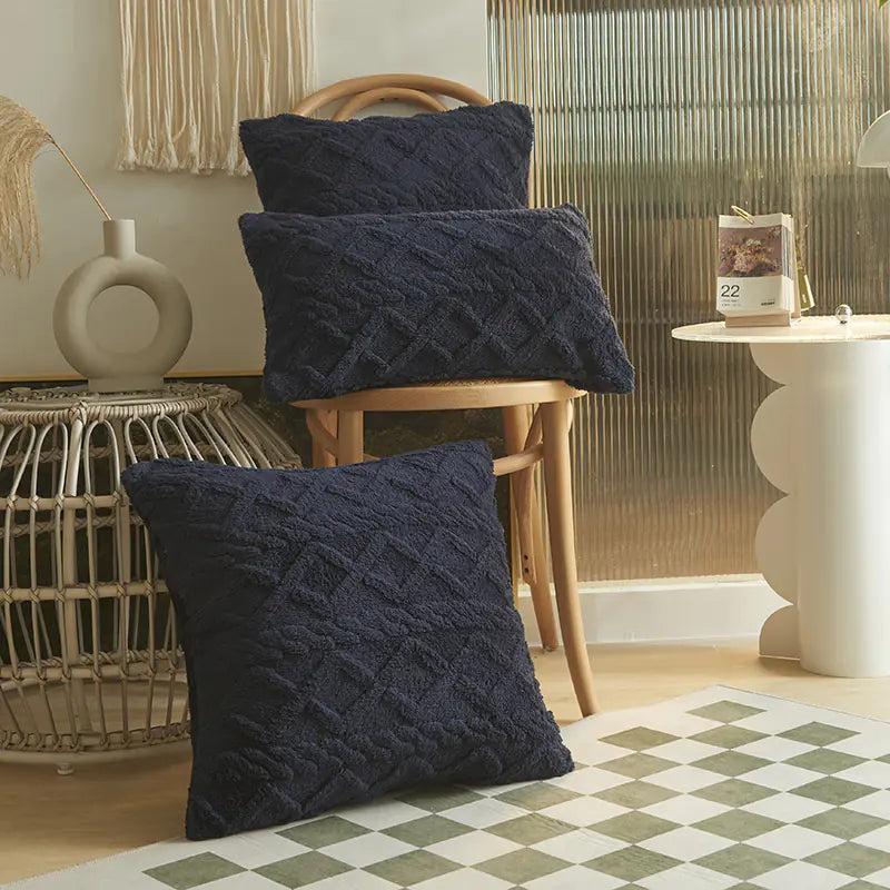 Modern Jacquard Throw Pillow Cover (Multi-Size)