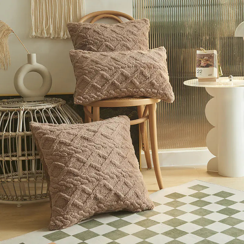 Modern Jacquard Throw Pillow Cover (Multi-Size)