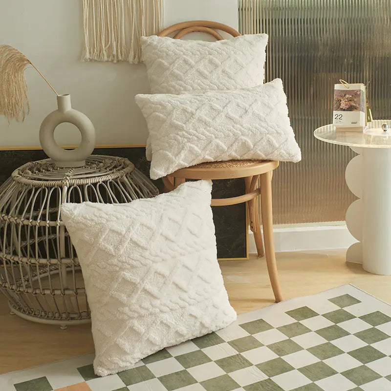 Modern Jacquard Throw Pillow Cover (Multi-Size)