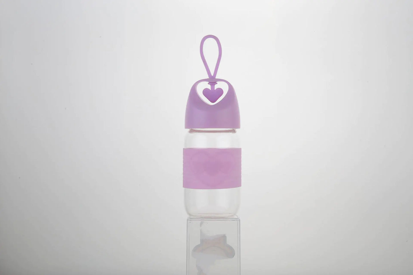 Heart-Shaped Glass Water Cup