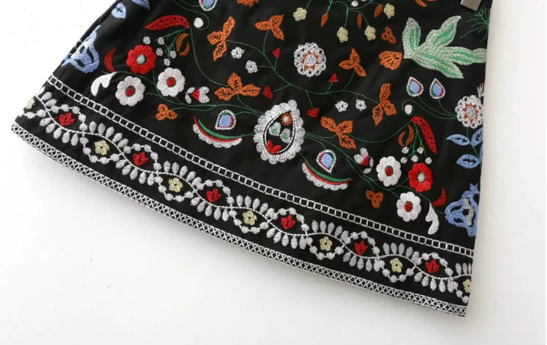 Handmade Embroidered Mini Skirt (Half Skirt)