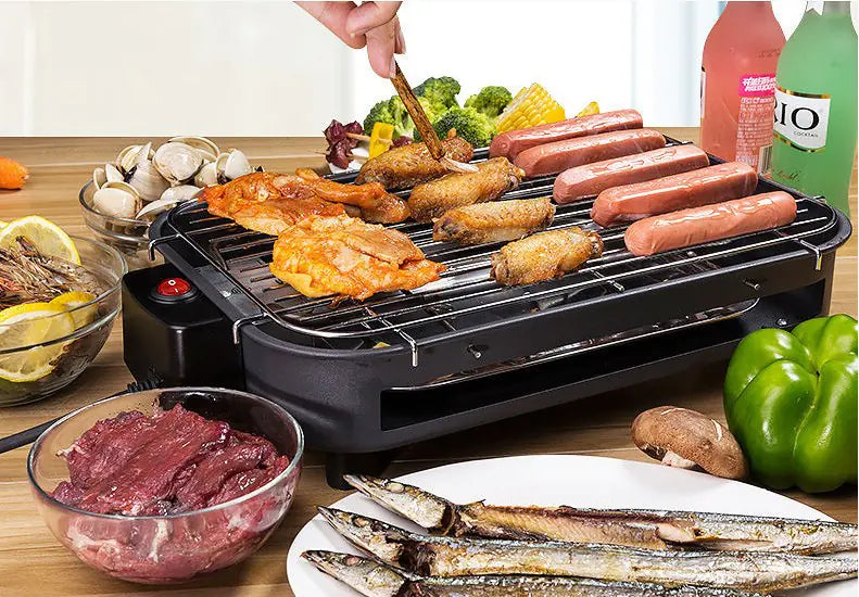 Square Smokeless Electric Grill with Temperature Control