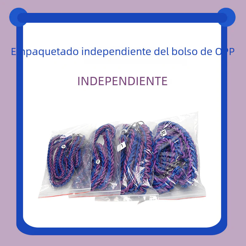 Wholesale Braided Dog Collar and Leash Nylon Rope