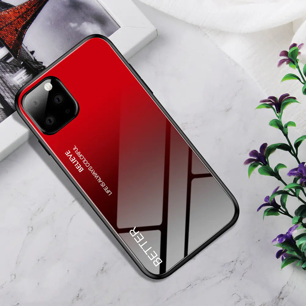 Chic Gradient Glass iPhone Case