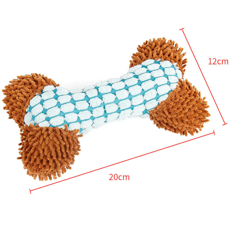 ChewSafe Plush Dog Bone