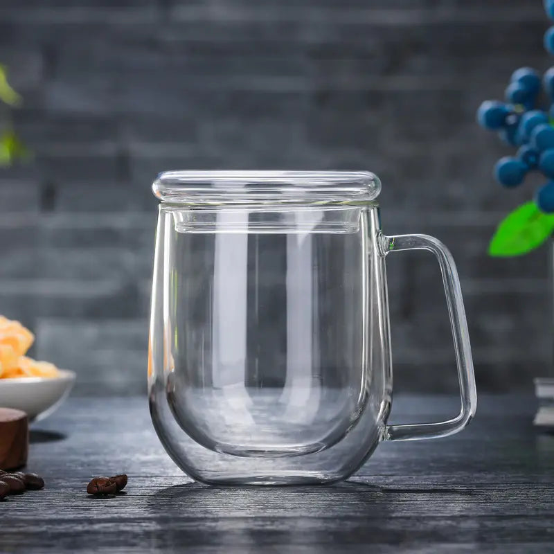 High Borosilicate Double-Wall Glass Cup