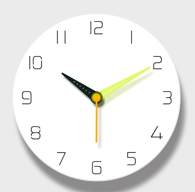 3D Laser Engraved Wall Clock - Minimalist Creative Design