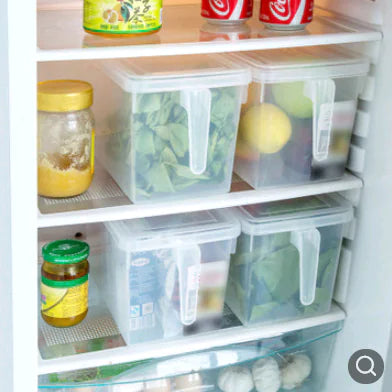 Transparent Non-Toxic Refrigerator Storage Box with Handle