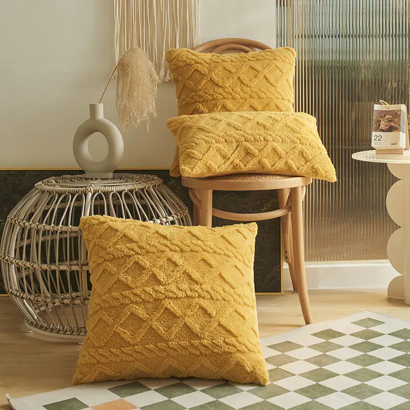 Modern Jacquard Throw Pillow Cover (Multi-Size)