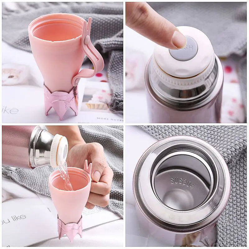 Crown Insulated Cup, 304 Stainless Steel Gradient Mug