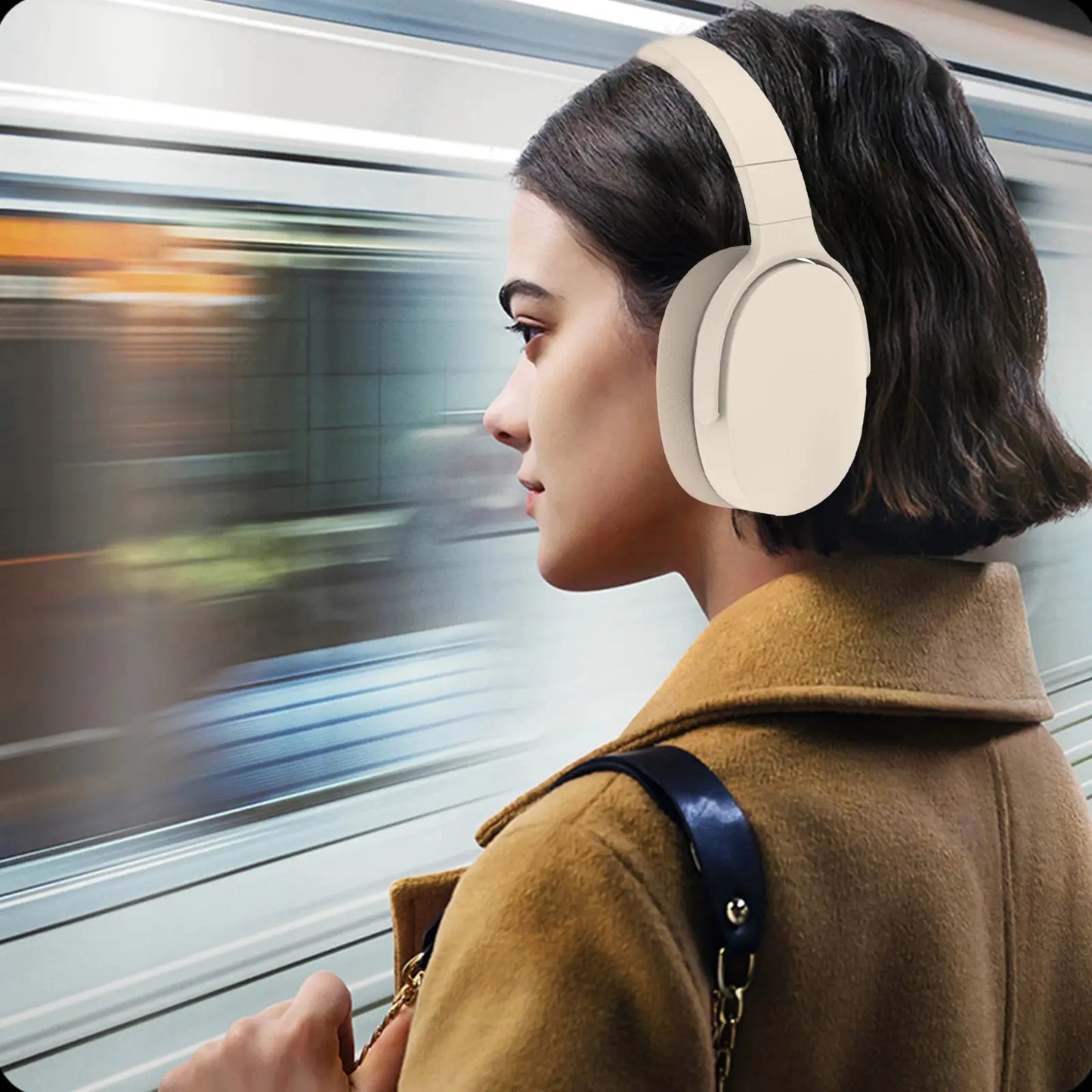 Compact Bluetooth 5.1 Noise-Canceling Headsets