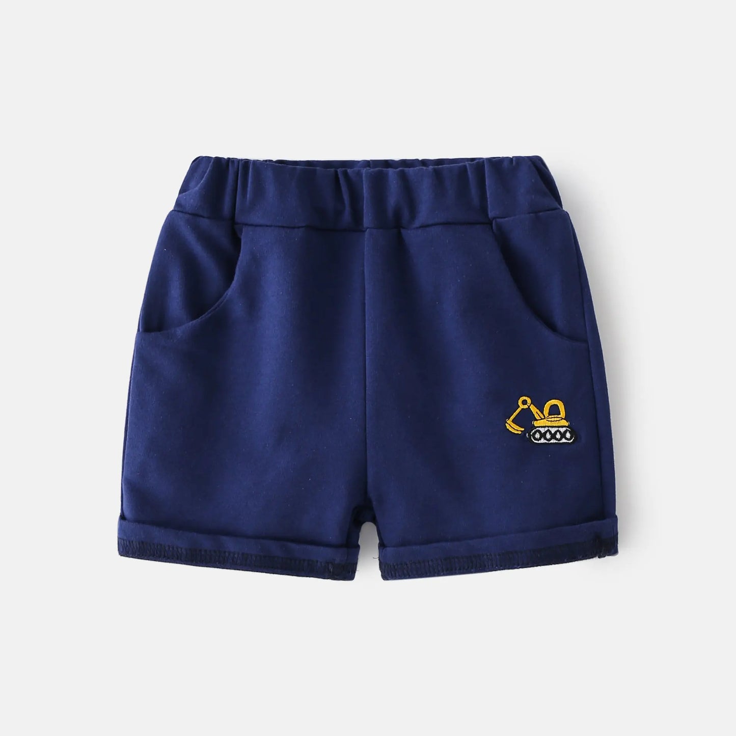 Cartoon Pattern Mid-rise Soft Rubber Band Shorts