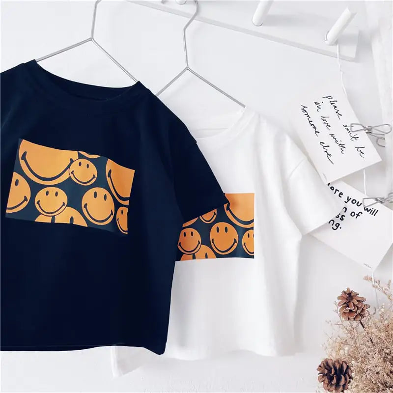 Boys' Short-Sleeved Cotton Summer T-Shirt
