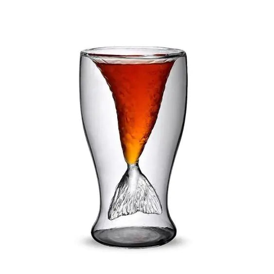 Stylish Double-Walled Whiskey and Wine Glasses