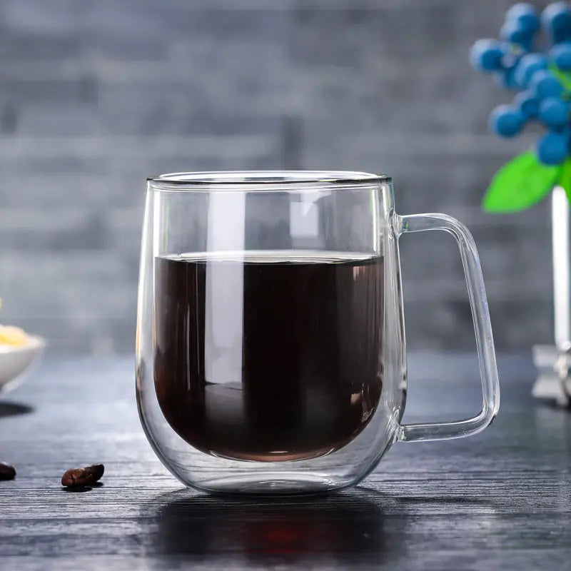 High Borosilicate Double-Wall Glass Cup
