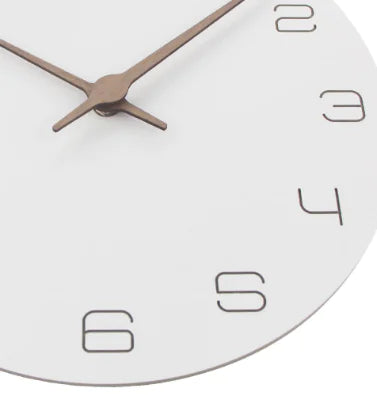 3D Laser Engraved Wall Clock - Minimalist Creative Design