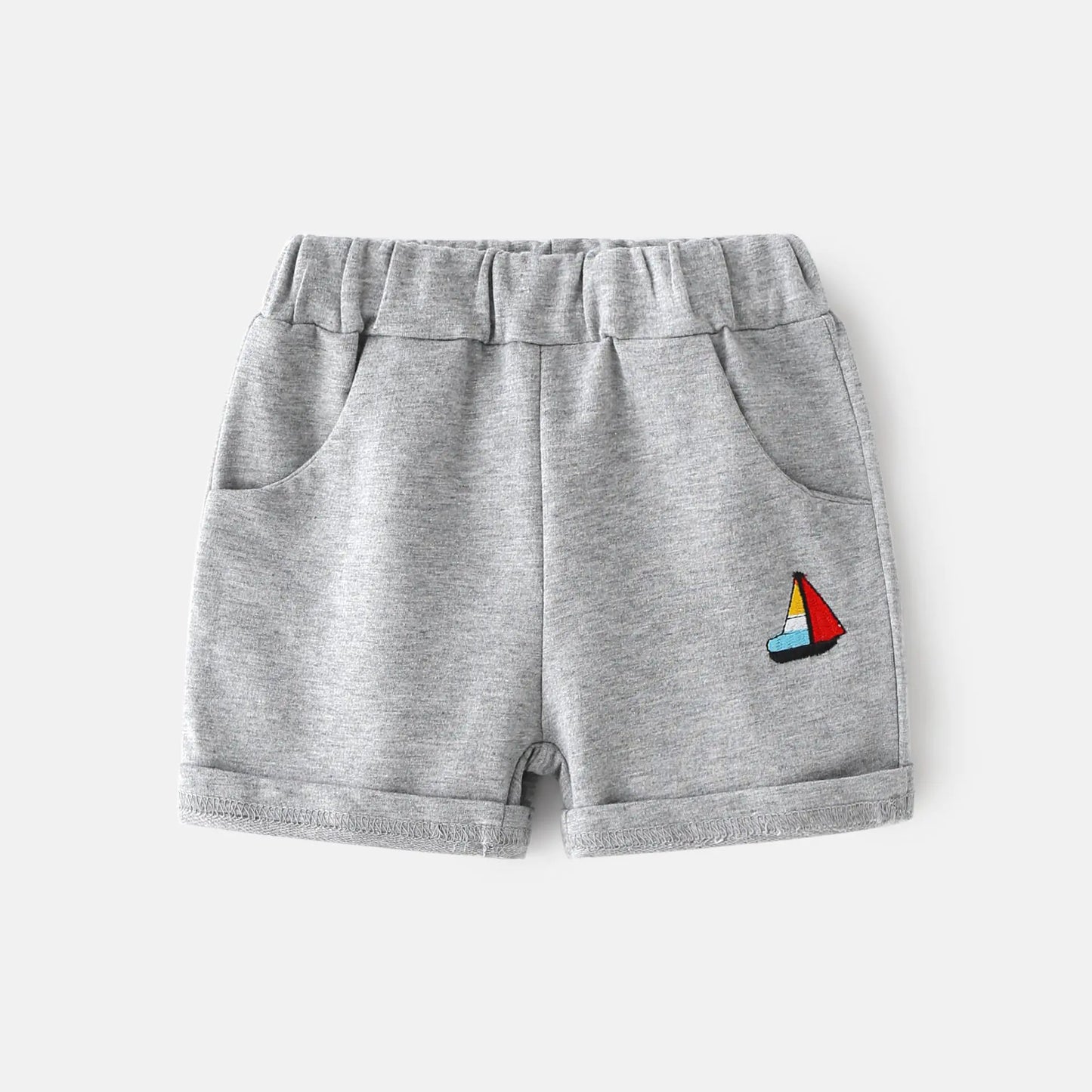 Cartoon Pattern Mid-rise Soft Rubber Band Shorts