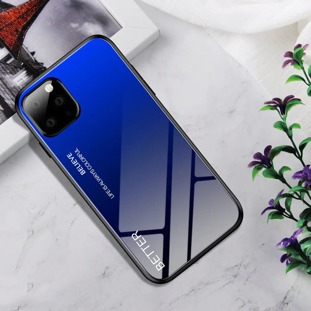 Chic Gradient Glass iPhone Case